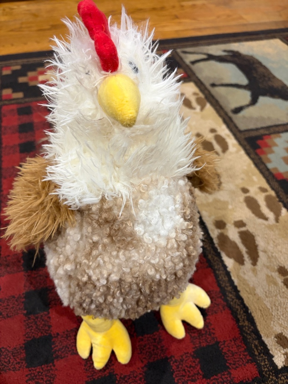 Stuffed chicken plush animal